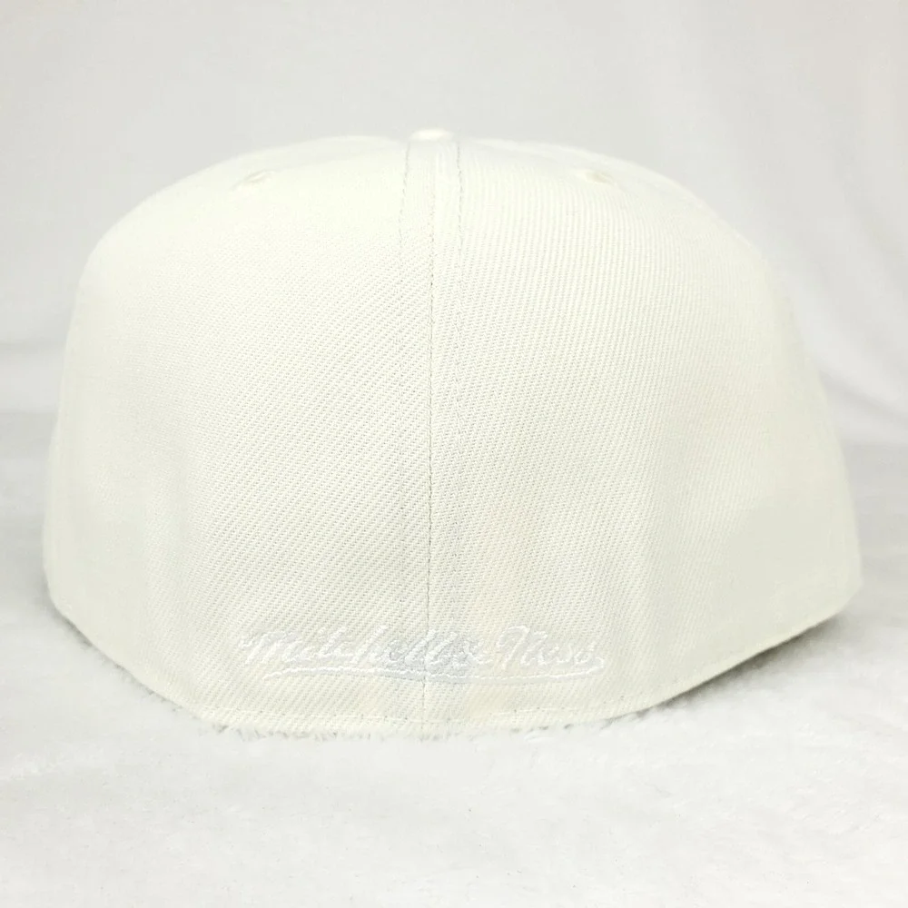 Detroit‎ Tigers Mitchell & Ness MLB Fitted 7 3/8 Liberty Hat Cap Cream NWT